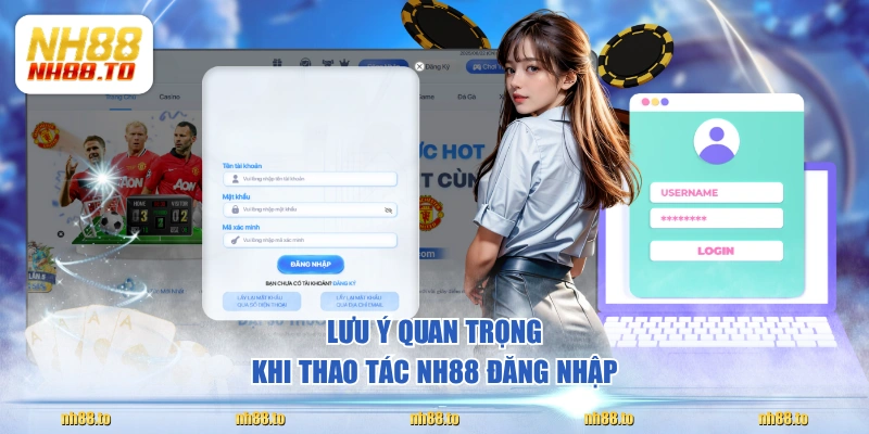 Lưu ý quan trọng khi thao tác NH88 đăng nhập