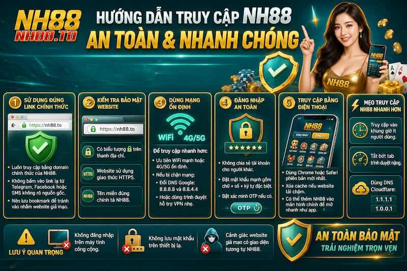 Hướng dẫn truy cập NH88 an toàn và nhanh chóng